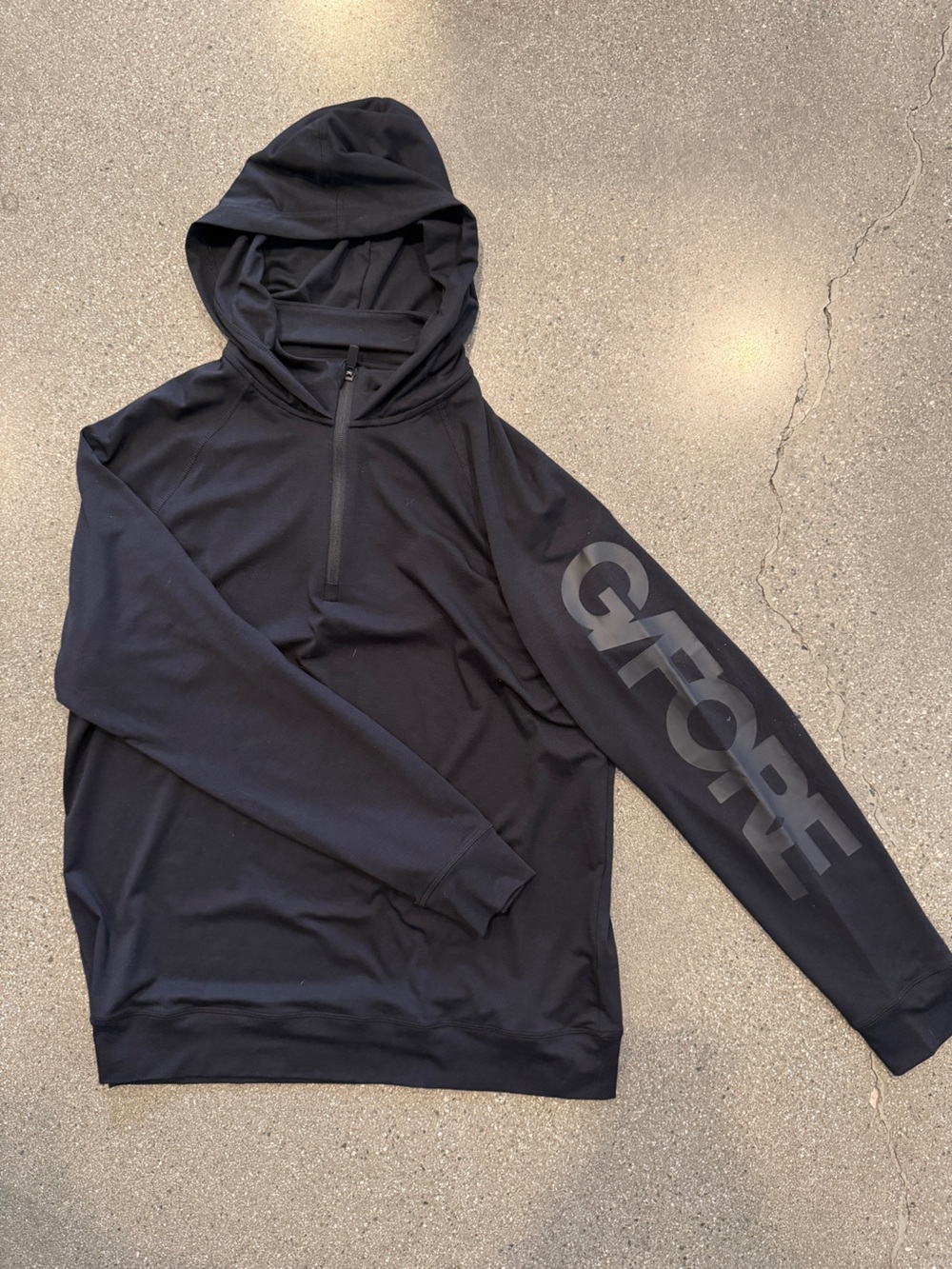 G/FORE Black Men's Hooded Pullover Sweater